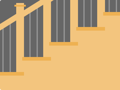 Steps and railing
